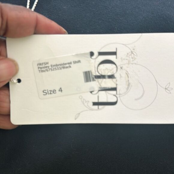 Tibi Paisley Embroidered Shift Dress 4 - Picture 7 of 8